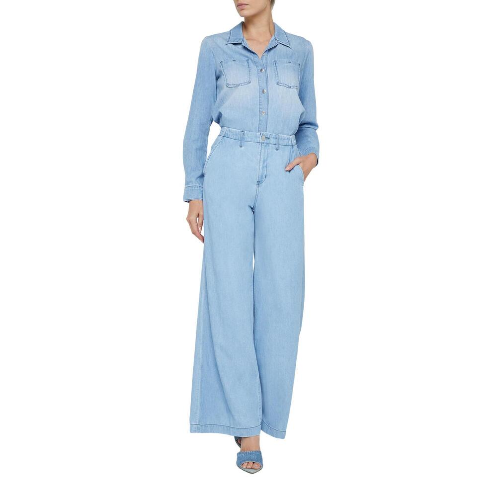 NEW L'AGENCE runa high rise wide leg trouser in lozano - Picture 1 of 5